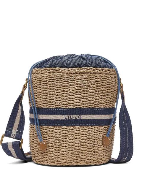 straw bucket bag by LIU JO