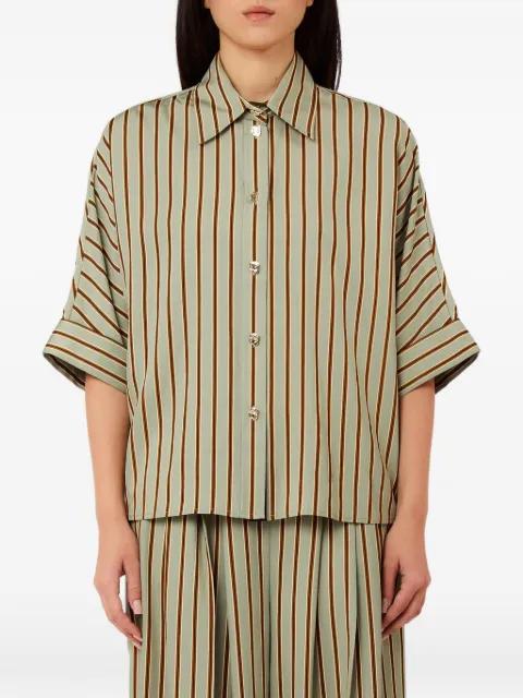 striped button blouse by LIU JO
