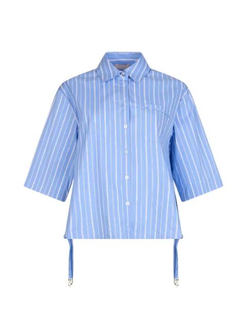 striped chest-pocket shirt by LIU JO