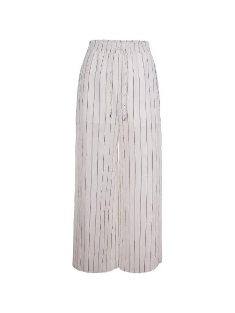 striped drawstring trousers by LIU JO