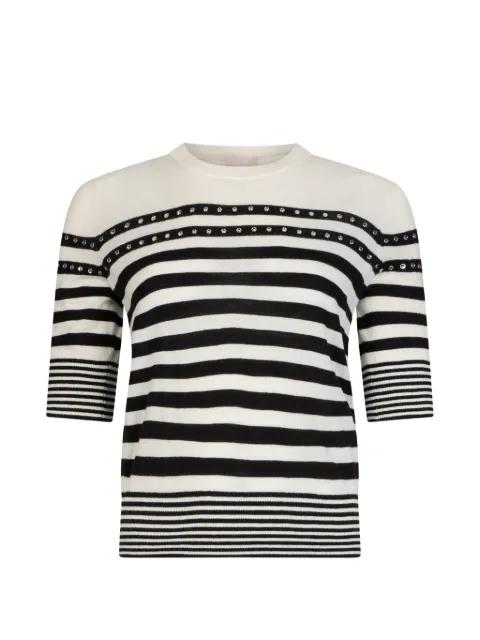 striped jewel jumper by LIU JO