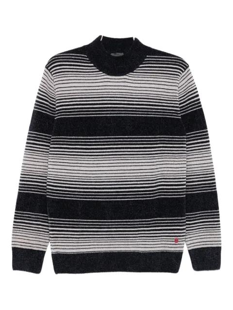 striped mock-neck sweater by LIU JO