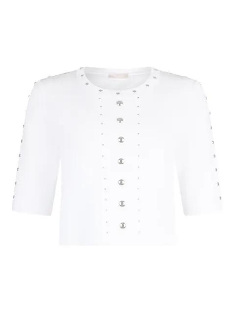 studded knitted top by LIU JO
