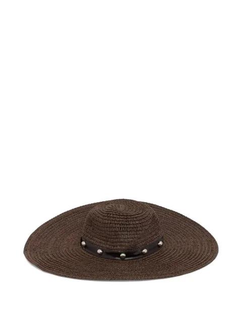 studded wide-brim hat by LIU JO