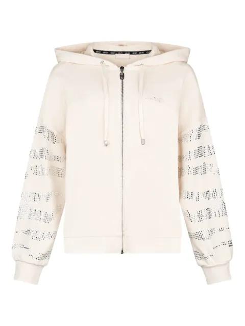 studded zip-up hoodie by LIU JO