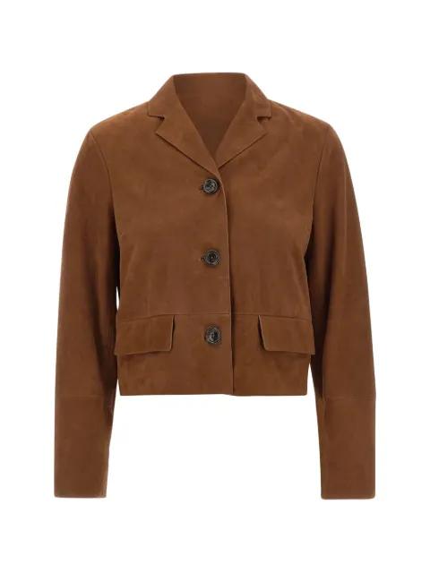 suede boxy jacket by LIU JO