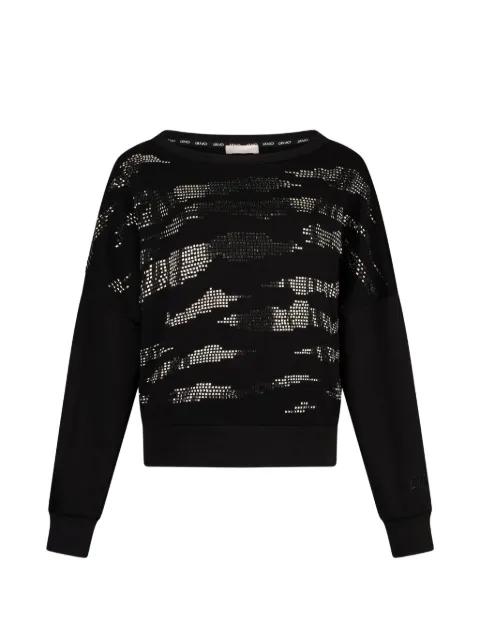 sweatshirt with appliqués by LIU JO