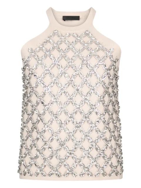 top with bejewelled embellishment by LIU JO