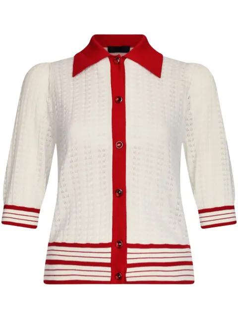 two-tone cardigan by LIU JO