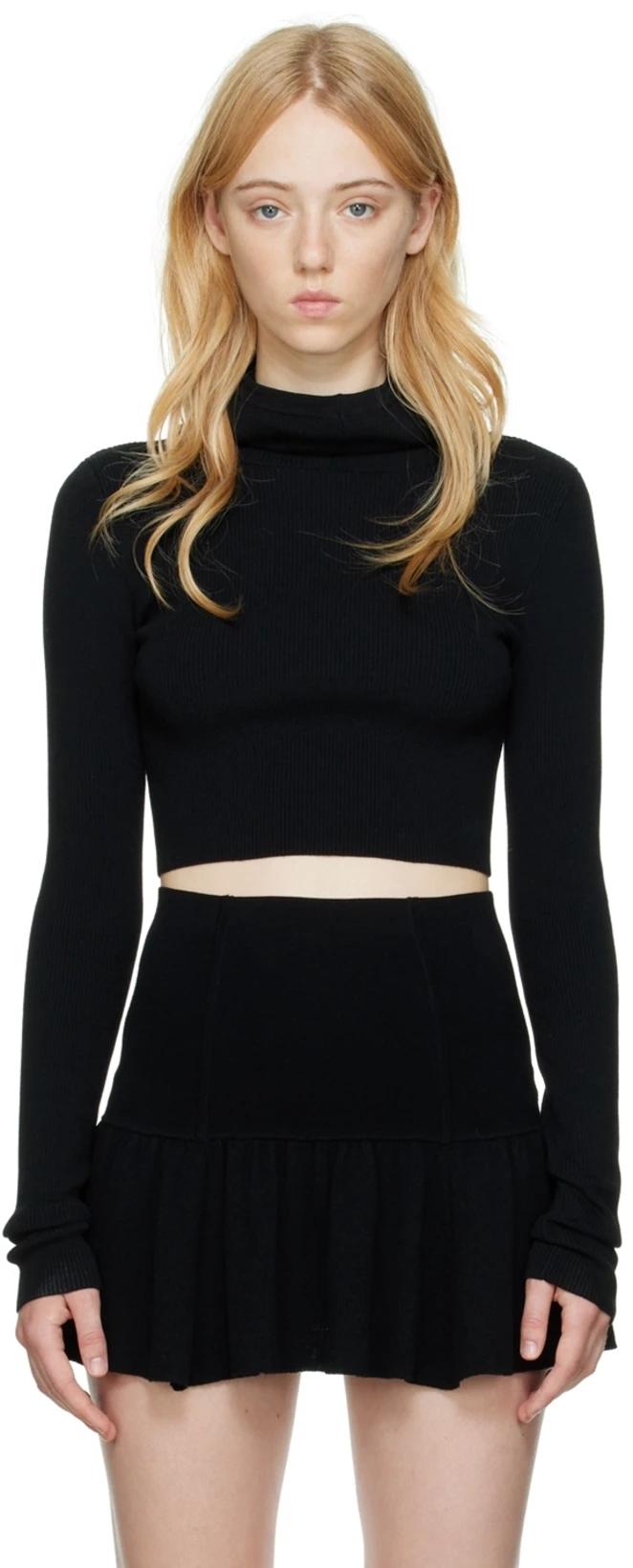 Black Dormer Balaclava Hoodie by LIVE THE PROCESS