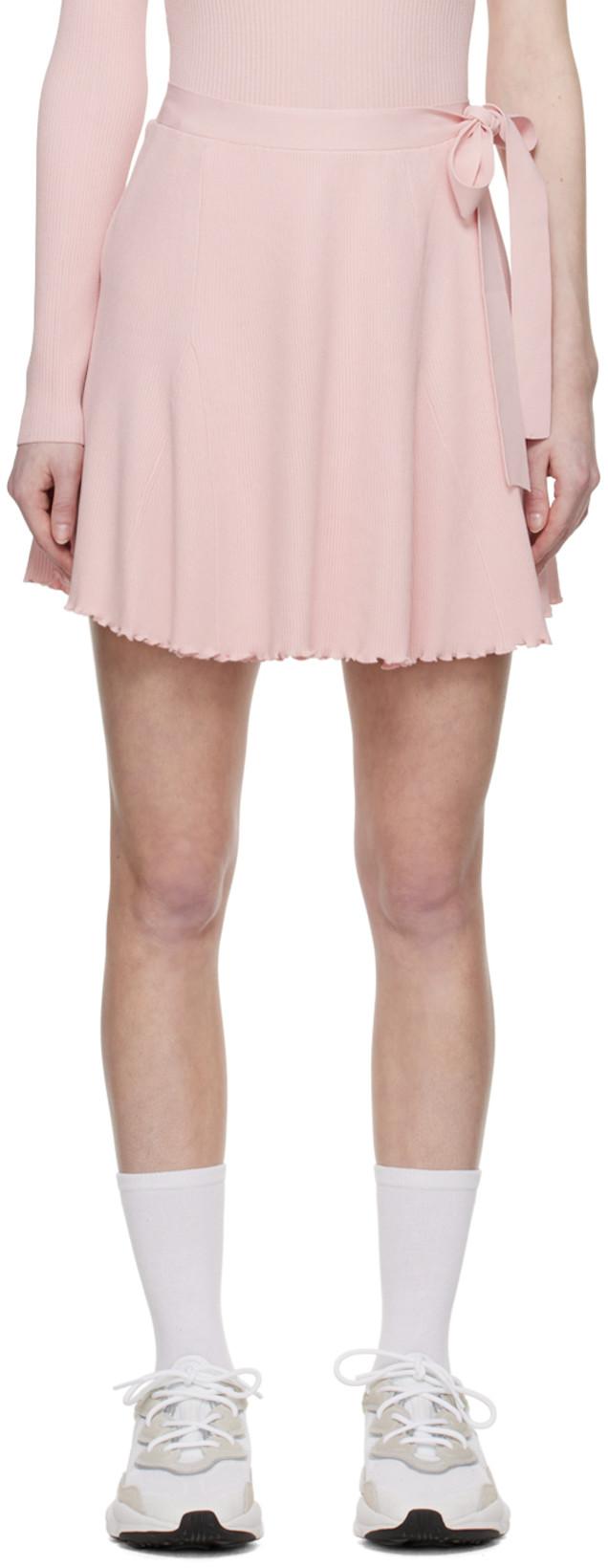 Pink Malia Miniskirt by LIVE THE PROCESS