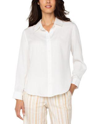 Button Front Shirt by LIVERPOOL LOS ANGELES