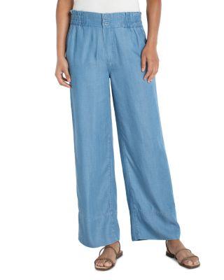 Cinch Waist High Rise Pull On Jeans in Sunlit Blu by LIVERPOOL LOS ANGELES