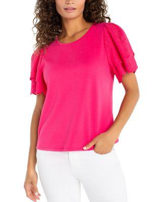 Embroidered Sleeve Tee by LIVERPOOL LOS ANGELES