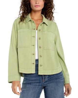 High Low Denim Shacket by LIVERPOOL LOS ANGELES