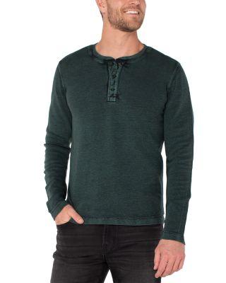 Long Sleeve Henley by LIVERPOOL LOS ANGELES