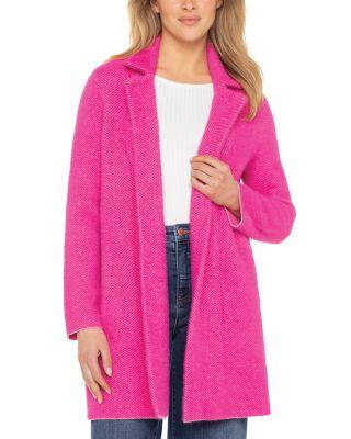 Long Sleeve Open Front Sweater Coat by LIVERPOOL LOS ANGELES