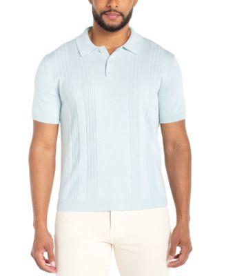 Men's Short-Sleeve Knit Polo Sweater by LIVERPOOL LOS ANGELES
