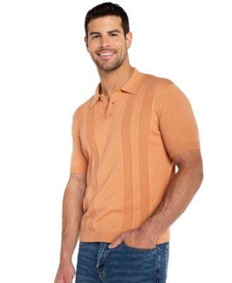 Men's Short-Sleeve Knit Polo Sweater by LIVERPOOL LOS ANGELES