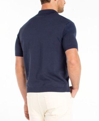 Men's Short-Sleeve Knit Polo Sweater by LIVERPOOL LOS ANGELES