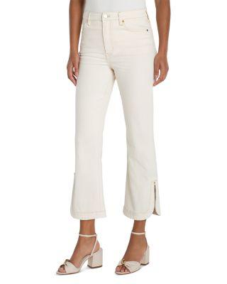 Hannah High Rise Crop Flare Jeans in Desert Dunes by LIVERPOOL LOS ANGELES PLUS