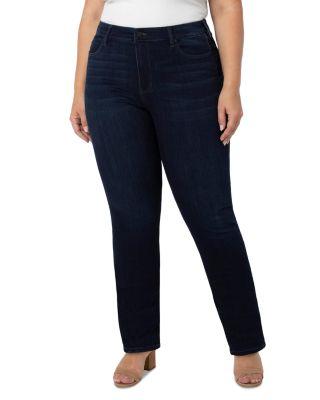 Kennedy High Rise Straight Silky Soft Dual FX Jeans in Halifax by LIVERPOOL LOS ANGELES PLUS