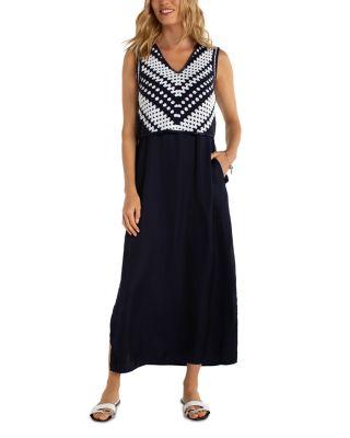 Sleeveless Lace Woven Dress by LIVERPOOL LOS ANGELES