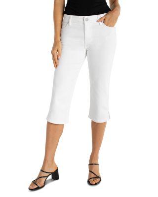 Spring Mid Rise Capri Jeans in Bright White by LIVERPOOL LOS ANGELES