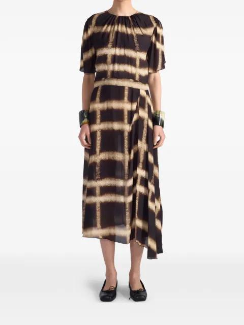 Brittany gathered midi dress by LIVIANA CONTI