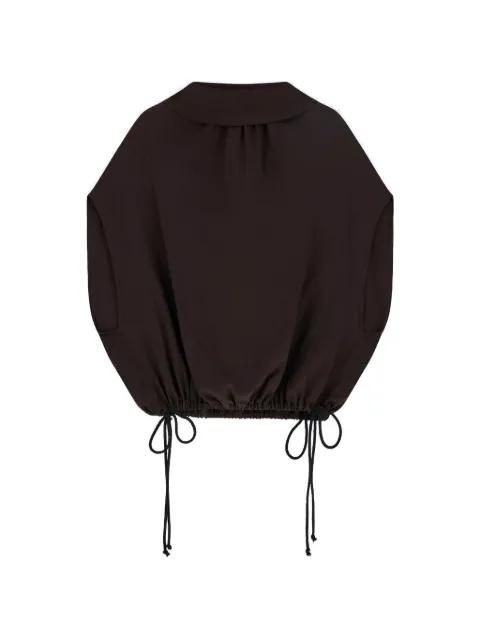 Deva drawstring-hem blouse by LIVIANA CONTI