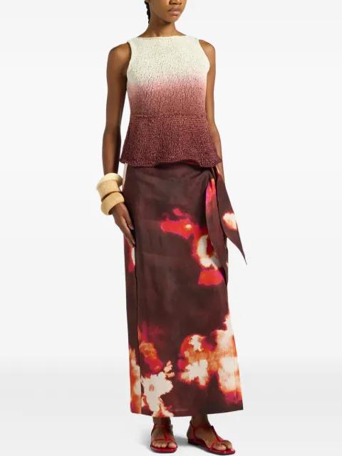 Erin floral-print wrap skirt by LIVIANA CONTI