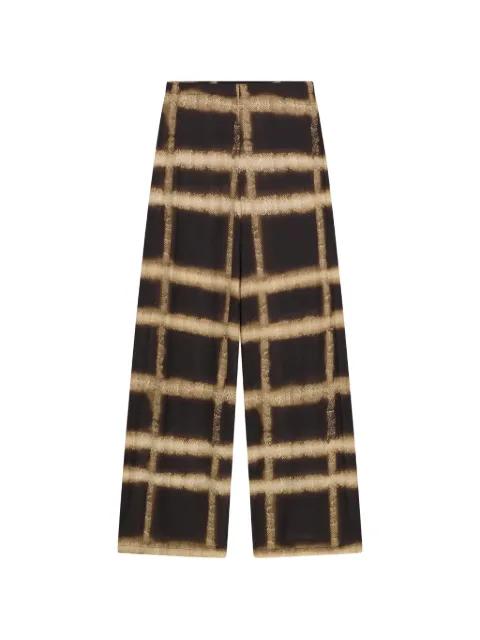Grant check-print trousers by LIVIANA CONTI