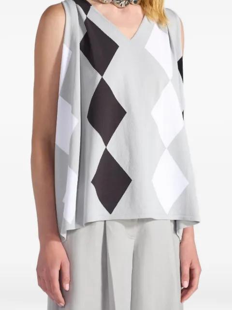 Guia diamond V-neck top by LIVIANA CONTI