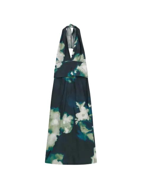 Joanne floral-print halterneck dress by LIVIANA CONTI