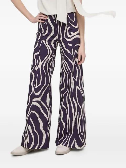 Kalhoty wave-print trousers by LIVIANA CONTI
