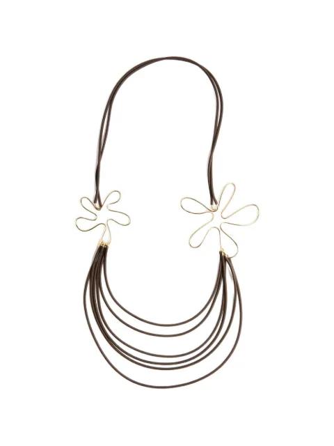 Lidia flower-pendant necklace by LIVIANA CONTI