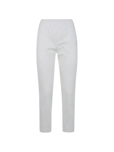 Livi elasticated-waistband cotton trousers by LIVIANA CONTI