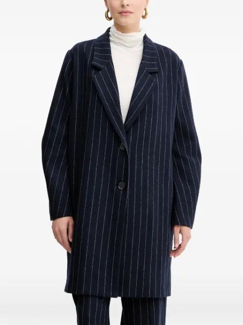 Richard pinstripe button coat by LIVIANA CONTI