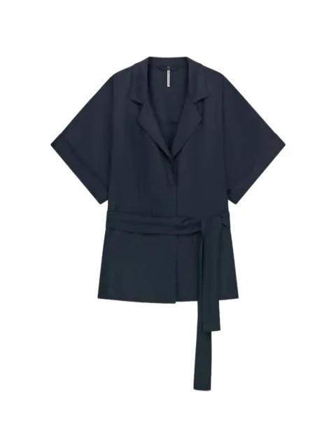belted short-sleeve jacket by LIVIANA CONTI