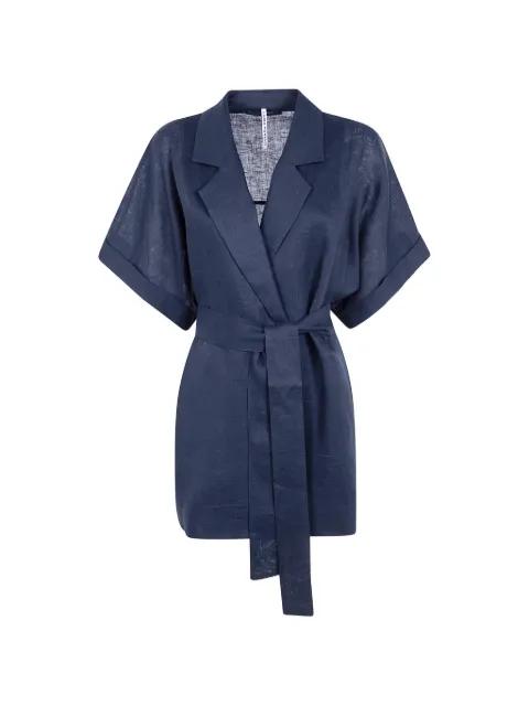 belted short-sleeve jacket by LIVIANA CONTI