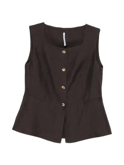 button front gilet by LIVIANA CONTI