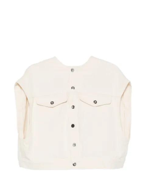 button-up gilet by LIVIANA CONTI