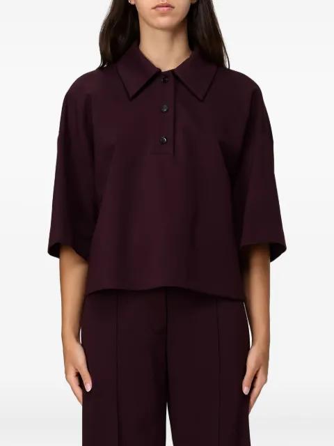 buttoned collared polo shirt by LIVIANA CONTI