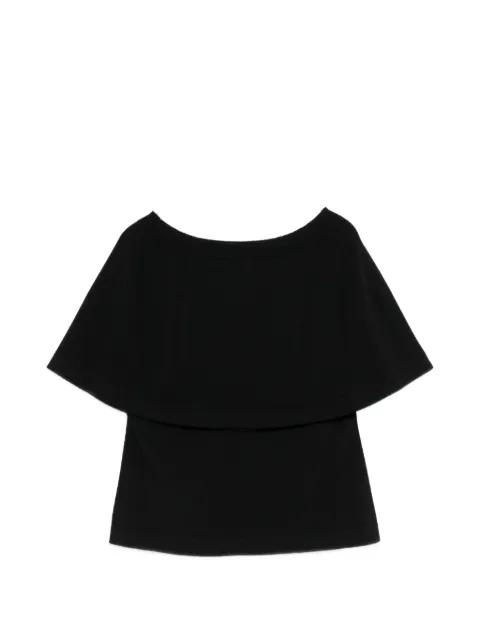 detachable-sleeve top by LIVIANA CONTI