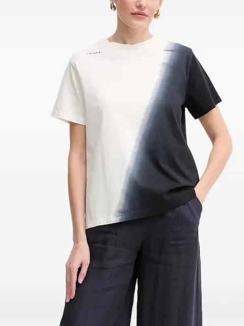 dip-dye short-sleeve top by LIVIANA CONTI