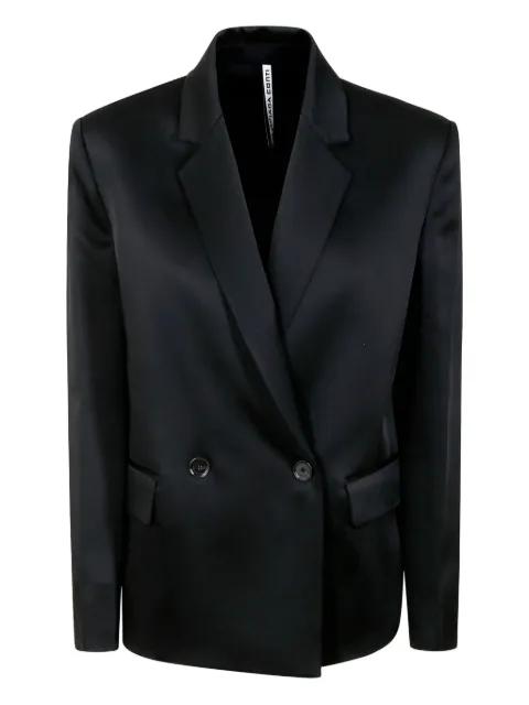 double-breasted satin blazer by LIVIANA CONTI