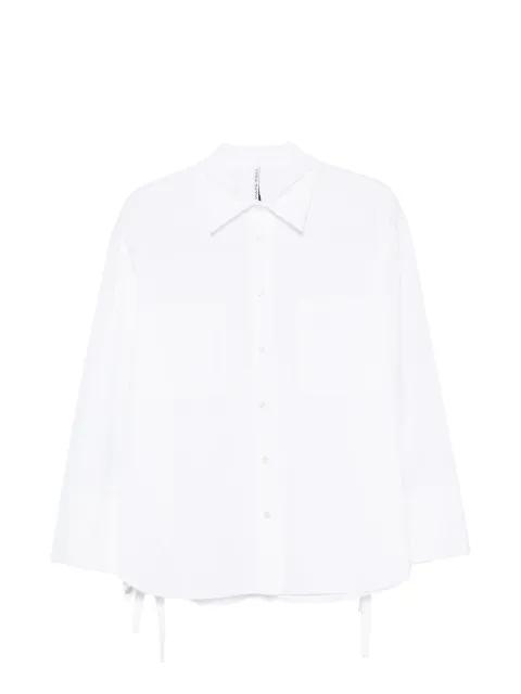 drawstring-hem chest-pocket shirt by LIVIANA CONTI