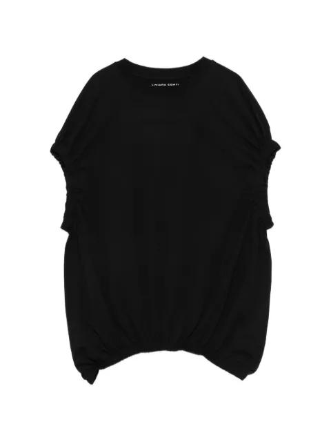gathered T-shirt by LIVIANA CONTI