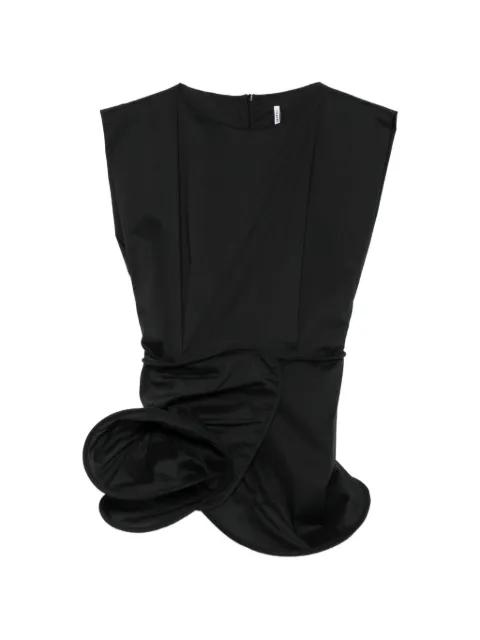 gathered draped blouse by LIVIANA CONTI