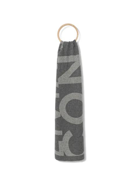 logo-print scarf by LIVIANA CONTI